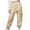 style-0 Khaki, variant on Girls Cargo Pants Jogger Elastic Waist Drawstring with Pockets Uniform Pants Clothes for Teen Girls 7-8 8-10 10-12 Years (Khaki,7-8 Years)