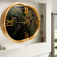 thumbnail image 4 of THE GEARS CLOCK Wall Clock with Real Moving Gears PO-LI_ 27 in Round WOOD-BLACK, 4 of 17