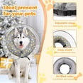 thumbnail image 3 of Bamboohart Collier Cône pour Chien Collier de Récupération Gonflable pour Chien après Chirurgie avec Bouclier Anti-Lichage Taille Ajustable (L), 3 of 8