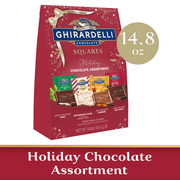 GHIRARDELLI Holiday Chocolate Assortment Squares, 14.8 oz Bag