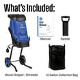 thumbnail image 3 of Westinghouse W1.7WCAC 1.7-Inch 15 Amp Corded Electric Mulcher Chipper Shredder with 12 Gallon Collection Bag for Easy Cleanup, 3 of 9