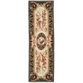 thumbnail image 2 of Safavieh Chelsea Elinor Animal Wool Runner Rug, Ivory/Black, 3' x 8', 2 of 10