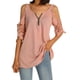 thumbnail image 2 of SAYOO Camiseta de mujer , camisola hueca con decoración de cremallera, ropa de verano SAYOO  Sexy, 2 of 8