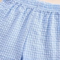 thumbnail image 5 of NIEWTR Toddler Boy Cotton Shorts Soft Comfortable Shorts with Elastic Waist for Fall Casual Wear(Sky Blue,12-18 Months), 5 of 9