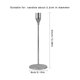 thumbnail image 5 of Candelabro de aleación antideslizante candelabro decoración candelabro para fiesta pub, plateado, 34cm kenally HA003037-03, 5 of 6