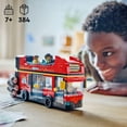 thumbnail image 4 of LEGO City Red Double-Decker Sightseeing Bus Toy, Vehicle Set for Kids, London Bus, Birthday Gift for 7 Year Olds and Up, Double-Decker Bus Toy, Includes 5 Characters, a Baby, and Stroller, 60407, 4 of 5