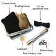 thumbnail image 3 of Naiovety Kit de pistón de fuego de latón, tubo para hacer llamas, tubo de compresión de aire, emergencia, Camping, bosque, herramientas de Kits de desorden para acampar Plata, 3 of 6