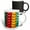 Multicolor, variant on 3drose, India, West Bengal, Kolkata. Abstract Colorful Plaster Designs., 15oz Mug