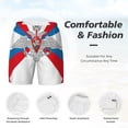 thumbnail image 3 of Mens Russian Federation Ministry Defence Flag Swimming Trunks with Compression Liner Beach Quick Dry Swim Shorts, 3 of 6