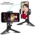 thumbnail image 4 of new portable mini tripod mobile phone live SLR camera desktop tripod stabilizer bracket K550 gray neutral, 4 of 8