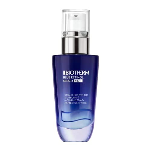 Biotherm Sérum au Rétinol pour le Visage 0,25 %, Sérum de Nuit Resurfaçant au Rétinol Bleu avec Acide Hyaluronique et Niacinamide, Soins pour Peau Normale à Grasse, 100 % Végane, 30 ml