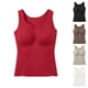 thumbnail image 5 of Ropa interior térmica para mujer, de invierno, de color sólido, cálida, sin costuras, resistente al frío, sin mangas, de poliéster., 5 of 5