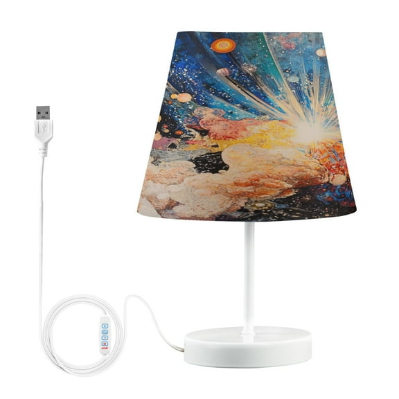 BZSMCE Table Lamp Creative Big Bang Simple Pattern Night Light