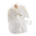 thumbnail image 5 of Kurt Adler 12-Inch White and Silver Fiber Optic LED Angel Treetop, 5 of 8