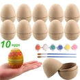 thumbnail image 2 of HWRETIE Easter Egg DIY Decoration Set Paper Pulp Craft Kit with Paint, 2 of 9