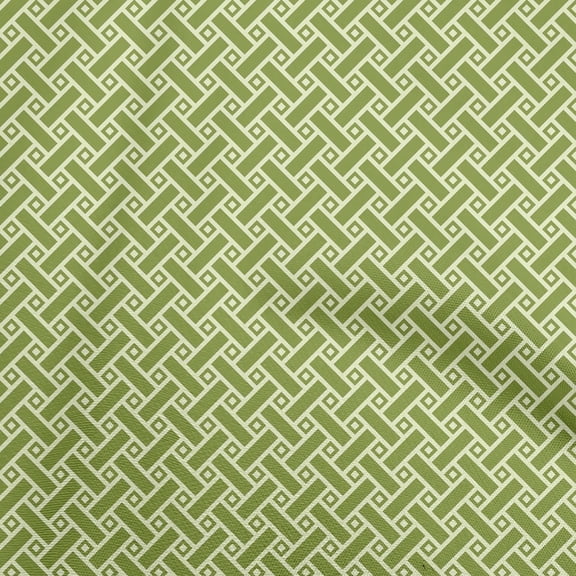 oneOone Viscose Chiffon Light Green Fabric Geometrical Quilting Supplies Print Sewing Fabric By The Yard 42 Inch Wide