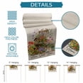 thumbnail image 6 of Spring Flowers Table Runner - 72 Inch Long Cute Rabbits Tulips Sunflowers Daisy Vintage Cotton and Linen Blended Dress Scarves Farmhouse Table Runner for Kitchen Dining, Coffee Table, 13" x 72", 6 of 8
