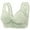 Light Green, variant on Women's Breathable Perforated Cup Front Button Nursing Mother Bra Light Gray 42