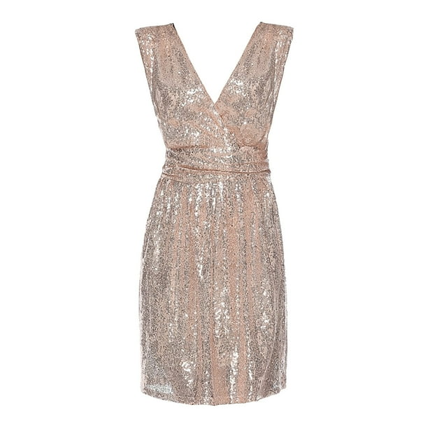 slim fit dress slacks PINK CEREMONIAL DRESS WITH GOLD SEQUINS 1979 – Ribes of LOVE main image 1