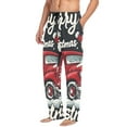 thumbnail image 5 of Christmas Card Snow Mens Cotton Pajama Pant Sleep and Lounge Bottons with Pockets, 5 of 7