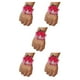 thumbnail image 3 of Toystoory elástica única con materiales para ocasiones especiales Ramillete de muñeca de rosa satinada hecho a mano N26 rosa roja Type2 NO2, 3 of 6