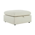 thumbnail image 3 of CHITA ottoman with storage for Living Room, Fabric Foot Rest Stool Seat, Linen, 3 of 9
