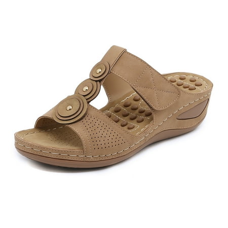 Women Sandals Summer Shoes Low Heels Sandalias Mujer Lightweight Wedge Shoes for Women Slippers Summer Platform Sandals