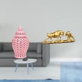 thumbnail image 2 of Jarrón De Porcelana Con Tapa Y Figura De Toro. Escultura Moderna China De Animal, Ideal Para Decorar Arreglos Florales De Escritorio., 2 of 8
