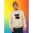 thumbnail image 2 of Live With Pride Colorful Banner Sweatshirt Men -Smartprints Designs, Male Medium, 2 of 4