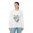 thumbnail image 6 of Wolf Crewneck Sweatshirt, Image Applied by Hoffstalle, Sizes S to 5XL, 6 of 7