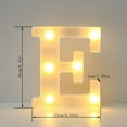 thumbnail image 3 of Tuvgenk Night Light Battery Operated Warm Led Lights Ornament Gift E Letter Decorative Lights, 3 of 3