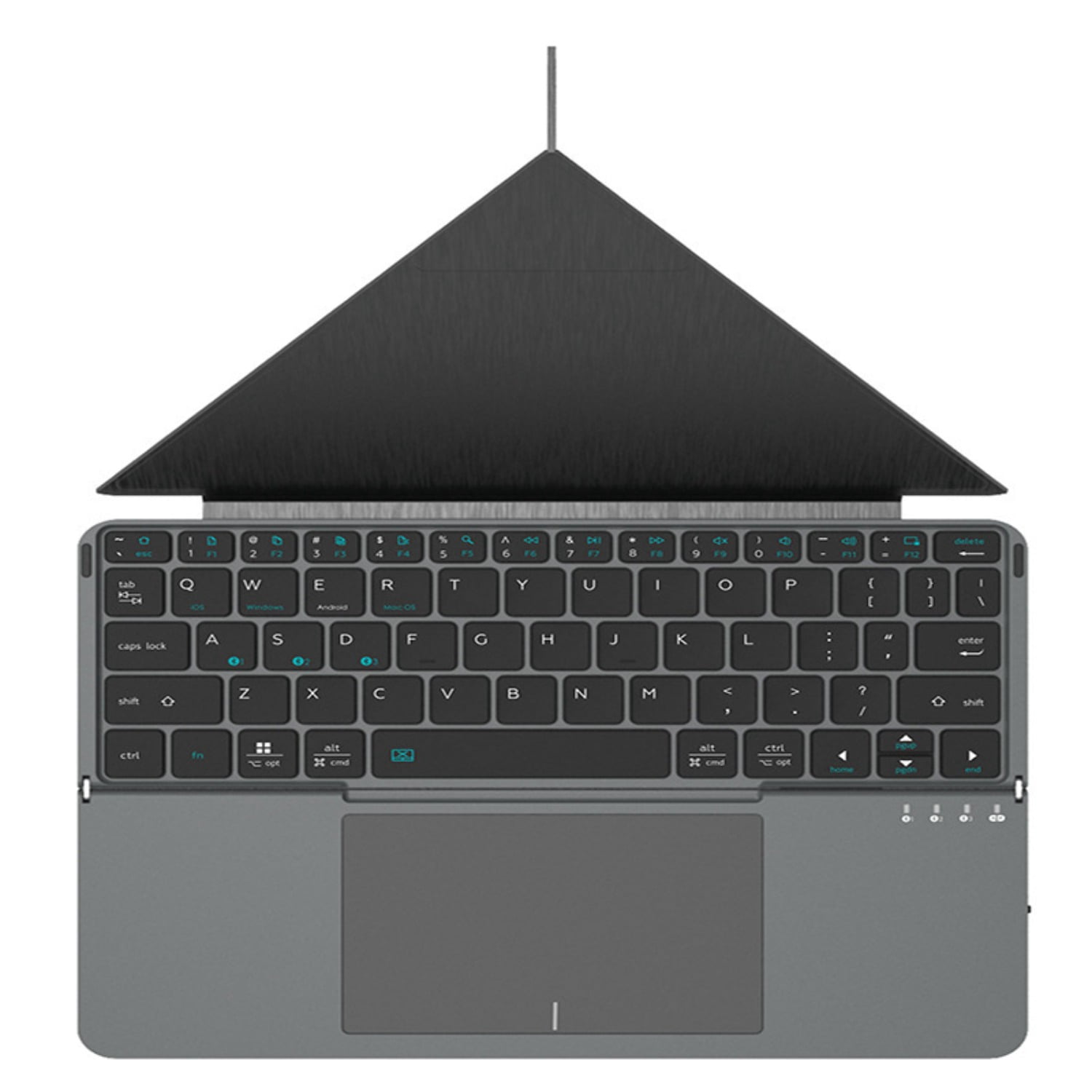 Leather Touch Fold Miaokong Magnetic Keyboard for IPad Bluetooth Wireless Portable Touch Pad Notebook Computer Bracket Accessories Gift