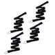 thumbnail image 1 of Lanyard Rod Leash Estirable en Hecho de accesorios de nylon de primera Durable para canotaje Rafting Herramienta práctica Negro 4 piezas Sunnimix Correa de remo para kayak, 1 of 7