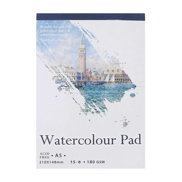 Artist Sketchbook, Watercolor Paper Notepad for Painting, Drawing, Diary, Creative Notebook A5