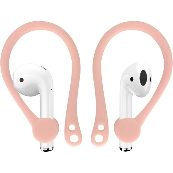 EarHooks Compatible for AirPods Pro 2 1, Silicone Anti-Lost Secure Ear hook, Ear Attachment Loops Accessory for AirPods Pro 2 1, Earphone Holder Perfect for Sports Activities (1pair pink)