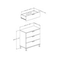 thumbnail image 2 of South Shore Flexible Collection 3-Drawer Chest Black Oak, 2 of 4