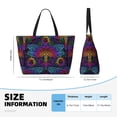 thumbnail image 4 of Daiia Indian Mandalas Dragonfly Beach Travel Bag - Water-Resistant Beach Bag, Lightweight Tote with 7 Pockets for Women and Men - Gym,Pool,Camping,Reusable Grocery Bag, 4 of 7