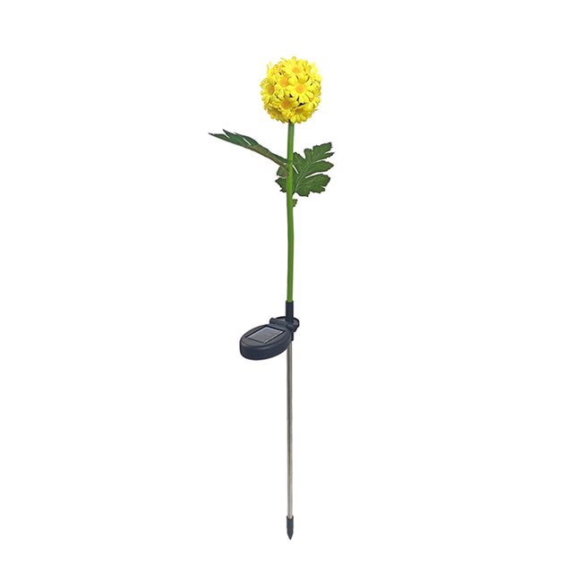 Luz de crisantemo de bola solar Luz de bola de crisantemo de luz decorativa LED para jardín al aire libre Wmkox8yii hjk3753
