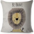 thumbnail image 4 of Housses de Coussin Animal de Dessin Animé Ensemble de 4 Housses de Coussin pour Enfants, 4 of 5