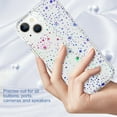thumbnail image 5 of ELEHOLD for iPhone 15 Case, Fashion IMD Marble Pattern Anti-Scratch Slim Lightweight Hybrid Shockproof Protective Cover for iPhone 15  6.1 Inch,Star, 5 of 6