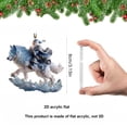 thumbnail image 3 of 2D Santa Claus decorations, Santa Claus Flying On His Pet Decoration-, 3 of 7