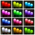 thumbnail image 3 of 3-Pack LED Flameless Candle Lights with Remote Control, Battery-Powered Tea Lights for Birthday and Wedding Decor, Realistic Flicker, Night Light Ambiance, 3 of 7