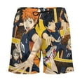 thumbnail image 3 of Haikyuu Team Mens Board Shorts Summer Swim Trunks Quick Dry Beach Swimwear Bathing Suit Swim Shorts with Compression Liner And Pockets, 3 of 7
