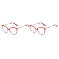 thumbnail image 1 of Sonducket 1 par de gafas de Metal para mujer, triangulares, universales, HD, elegantes, inastillables, decorativas, a la moda, adorno para gafas, Rojo 2piezas, 1 of 6