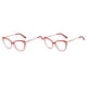 thumbnail image 4 of Qarigey 1 par de gafas de mujer, reemplazo Universal HD, protección solar inastillable, gafas de moda, adorno rojo Rojo 2piezas, 4 of 6