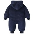thumbnail image 3 of Baby Winter Clothes Cute Cartoon Animal Outfit Hooded Jumpsuit Romper Boy Winter Clothes for Boys 6-12 Months, 3 of 7