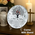 thumbnail image 2 of 8'' Memorial Garden Stone for Loss of Loved One, Condolences Sympathy Gift, Weatherproof Outdoor Memorial Garden Stones, Remembrance Natural Stone with Stand, Card, Cardinal A Limb Has Fallen, 2 of 8