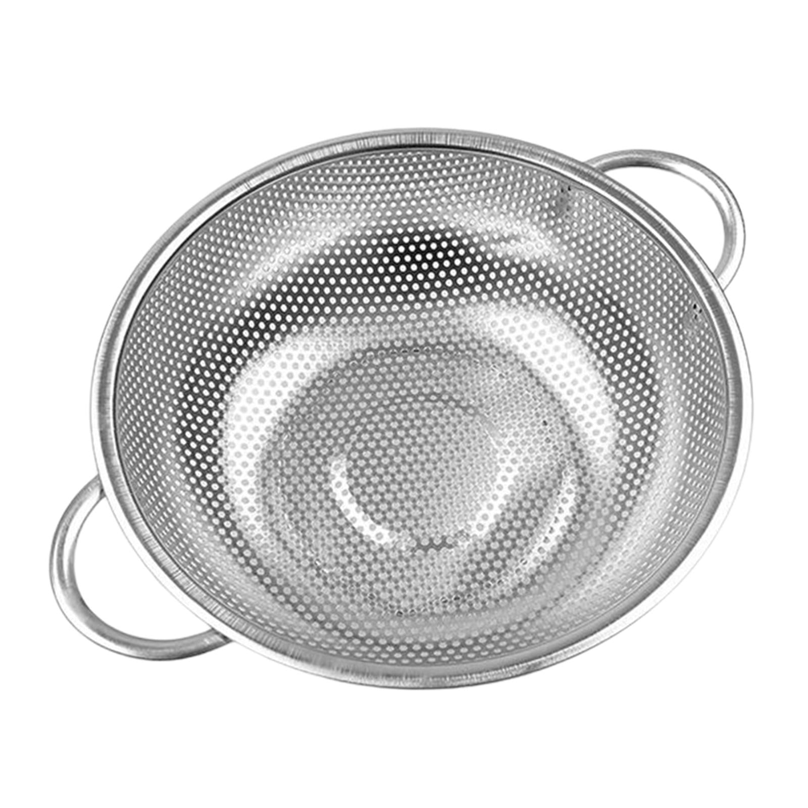 Colander Stainless Steel, Kitchen Colander Strainer Set with Handle