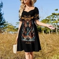 thumbnail image 4 of Vestido de manga corta Dethklok Awaken vestido para mujer vestido de verano verano verano mujer, 4 of 7