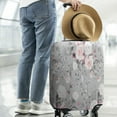 thumbnail image 2 of Pioneer Flower Floral Print Pattern Luggage Cover Fashion Suitcase Cover Baggage Covers Fit 25-28 Inch Luggage (Go Travel), 2 of 2